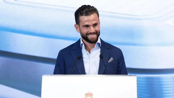 Nacho en el acto despedida con el Real Madrid. (Foto: Real Madrid)