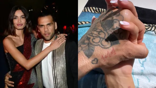 Ni bien salió de la prisión, Alves volvió con Sanz y dejaron este mensaje oculto