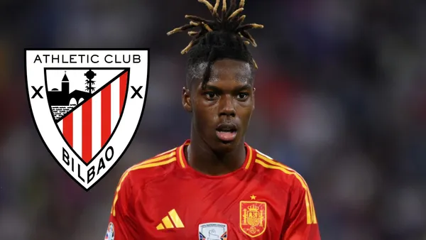 Nico Williams con la camiseta de la Selección Española en la Eurocopa. (Foto: EFE)