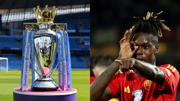 Nico Williams festeja su gol en la Eurocopa ante Georgia. (Foto: EFE)