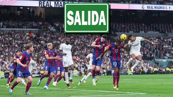 Partido entre FC Barcelona ante Real Madrid