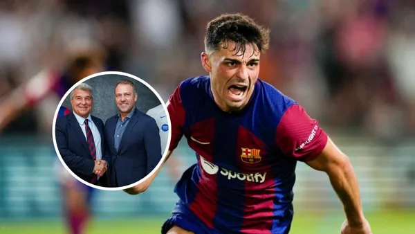 Pedri - Hansi Flick (Foto: X)