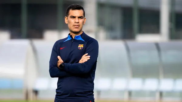 Rafa Márquez en Barcelona, que no continuará siendo el entrenador del filial. (Foto: FC Barcelona)
