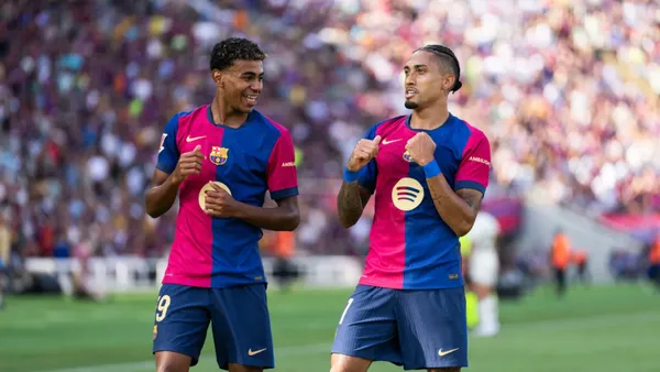 Raphina y Lamine Yamal