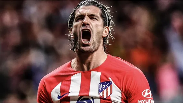 Rodrigo De Paul, jugador de Atlético de Madrid, celebrando un gol