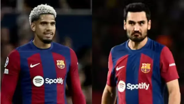 Ronald Araújo e Ilkay Gundogan, jugadores del FC Barcelona