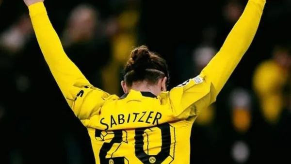 Sabitzer puso el 4-2 para Borussia Dortmund frente a Atlético Madrid en los cuartos de final de Champions