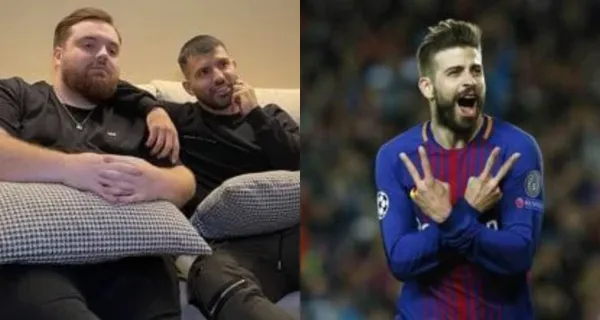 Sergio Agüero se burló del festejo de Gerard Piqué que era dedicado para su ex pareja, Shakira, en el FC Barcelona