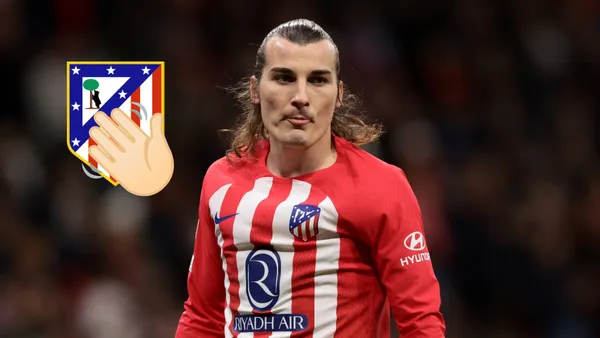 Söyüncü en un partido con el Atlético de Madrid