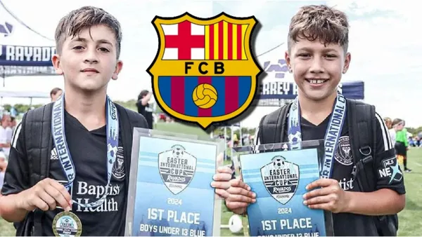 Thiago Messi y Benjamín Suárez