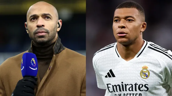Thierry Henry y Kylian Mbappé / Foto: Bolavip