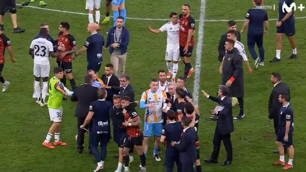 Tras el partido de semifinales de la Supercopa, se produjo una tangana entre el Real Madrid y el Mallorca