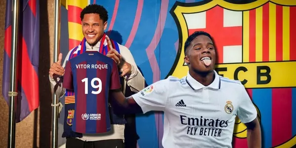 Vítor Roque ya llegó al FC Barcelona, mientras Endrick está a las puertas de jugar para el Real Madrid