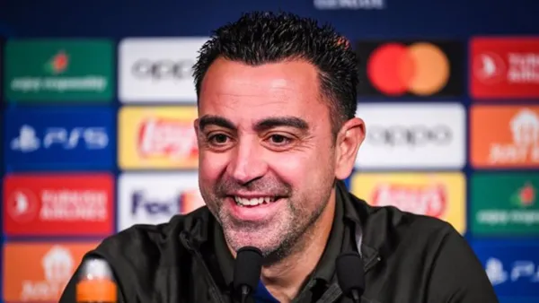 Xavi Hernández, entrenador del FC Barcelona, en conferencia de prensa