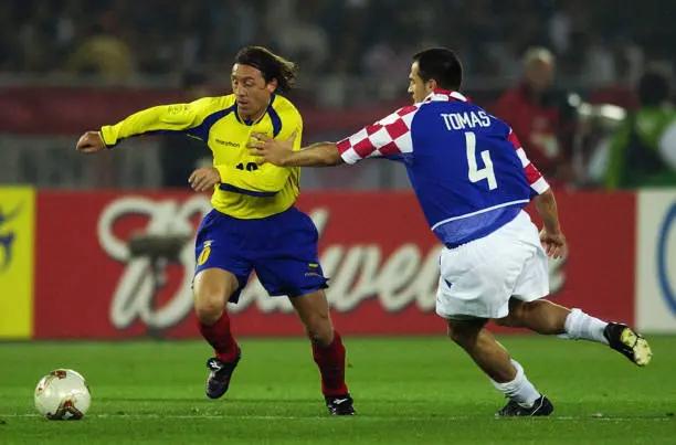 Aguinaga en la Copa del Mundo de Corea y Japón 2002