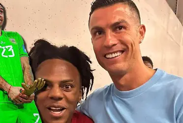 El reconocido influencer, Speed, se topó con el Dibu Martínez y le sacó en cara a Cristiano Ronaldo