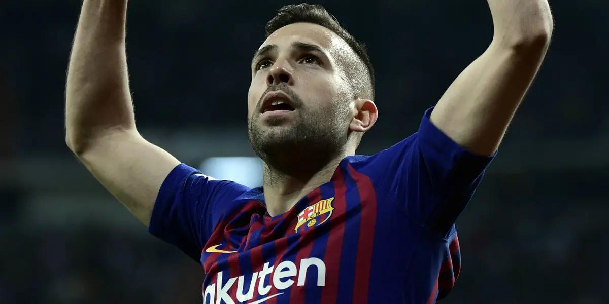 Jordi Alba y un mensaja a Messi.
 