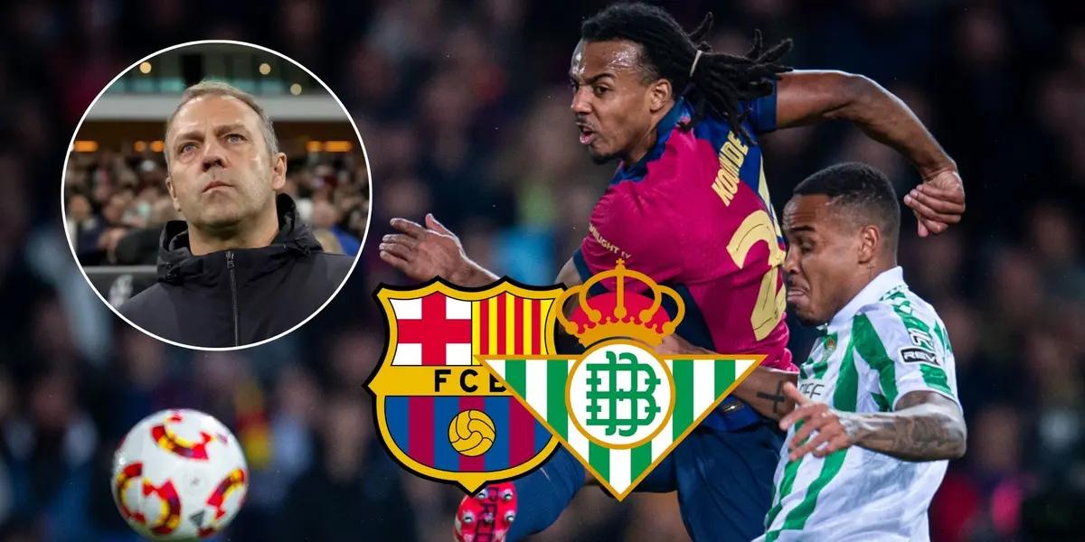 Jules Koundé - Hansi Flick (Foto: X)