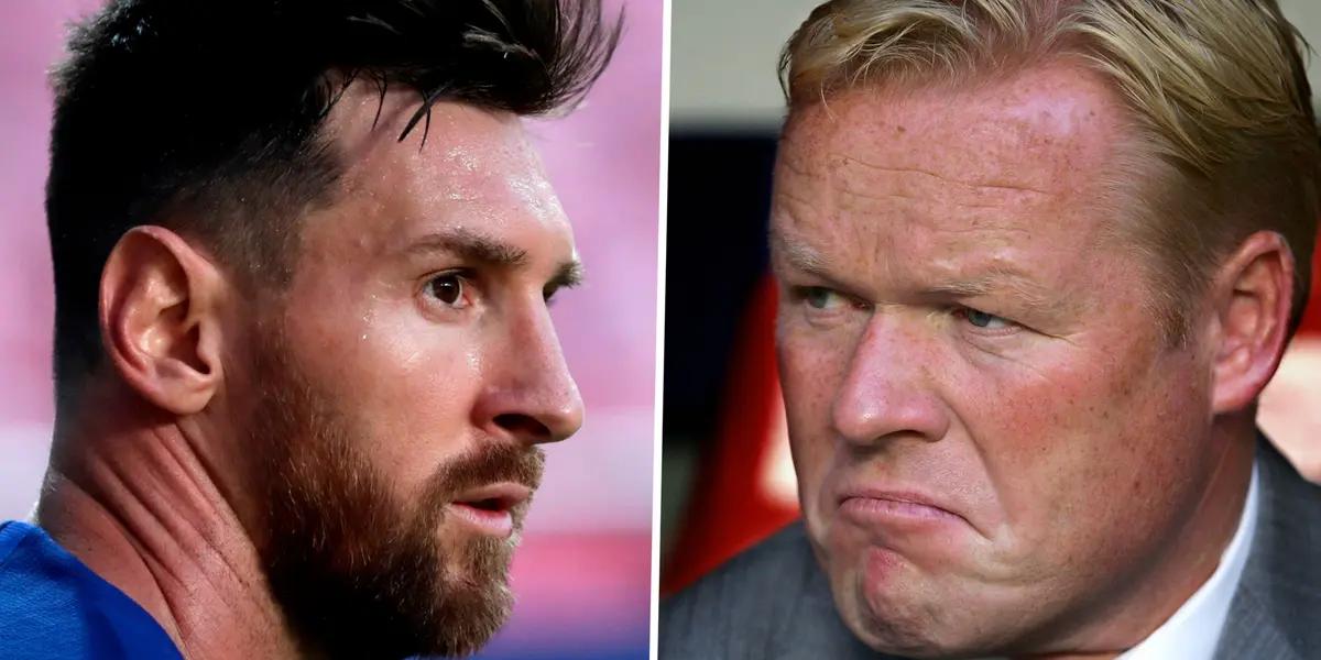 Koeman apura la decisión de Messi.