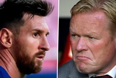 Koeman apura la decisión de Messi.