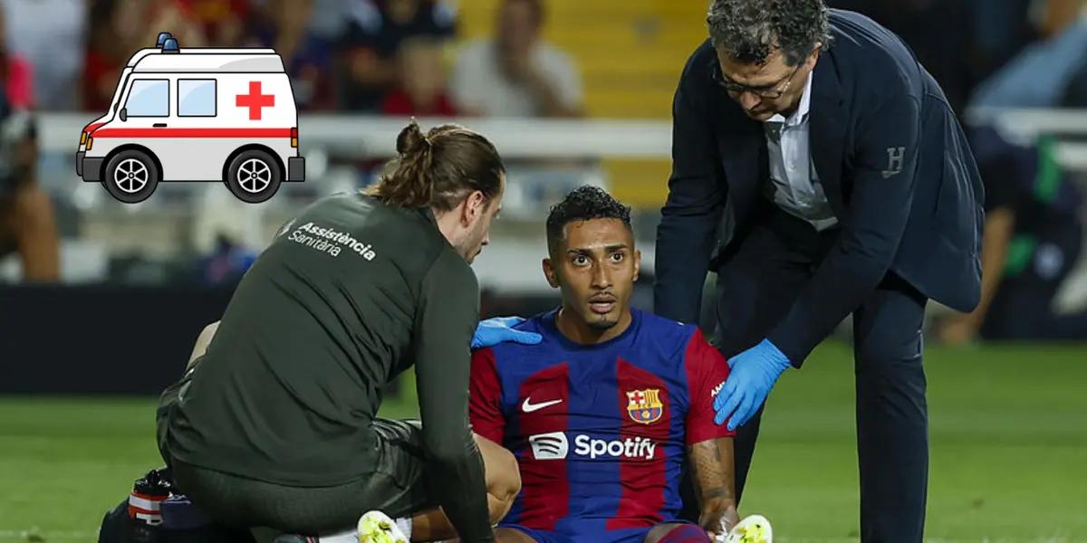 Lesión Raphinha, jugador del Barça