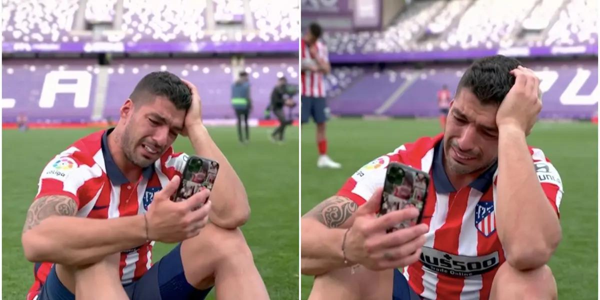 Luis Suárez rompió en llanto.