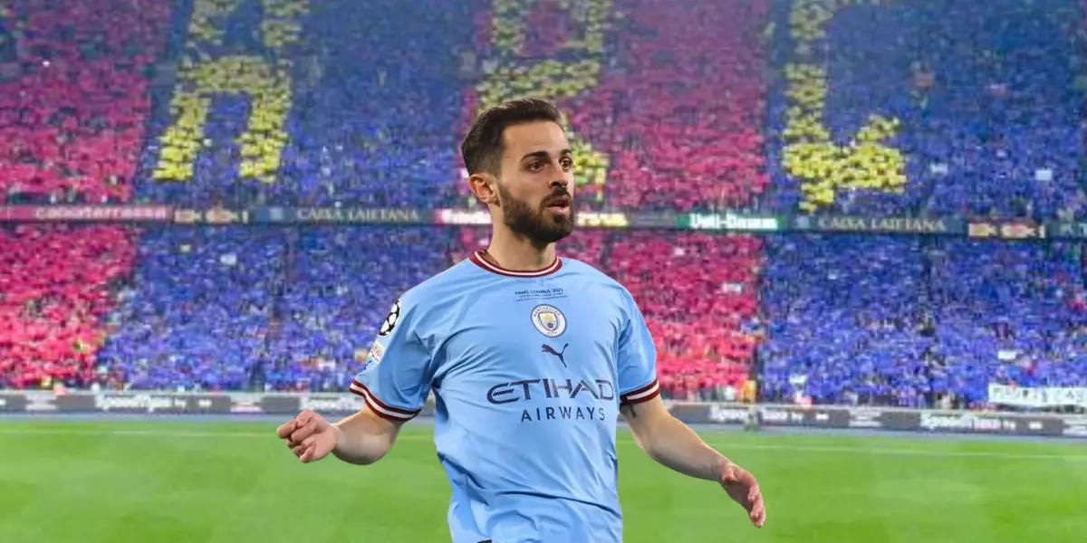 Silva en el Camp Nou