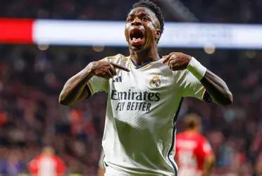 Vinicius celebrando un gol