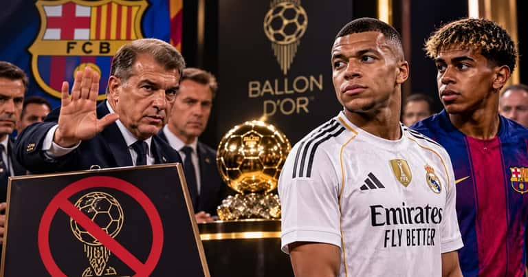 Barcelona amenaza con boicotear el Balón de Oro si Mbappé supera a Lamine Yamal