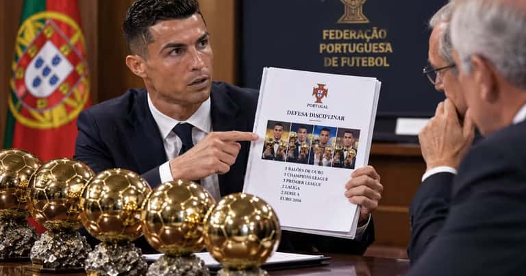 Cristiano Ronaldo usó sus 5 Balones de Oro para intentar reducir una sanción con Portugal