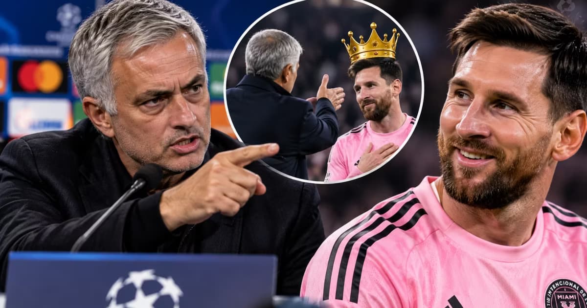 Lionel Messi y José Mourinho