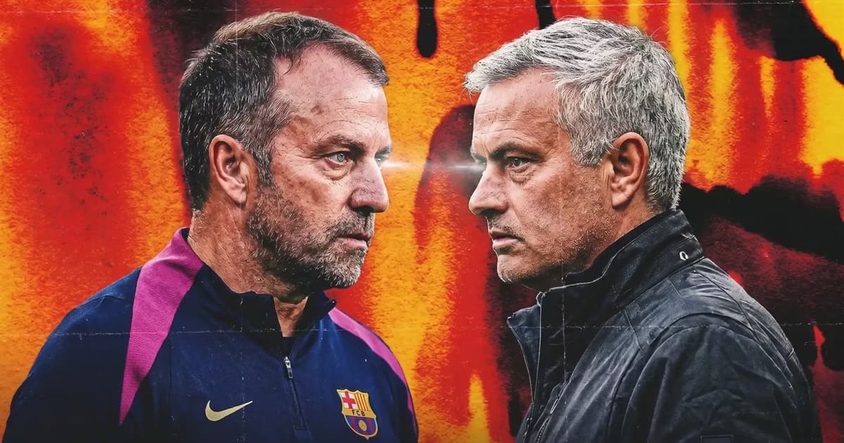 Hansi Flick y José Mourinho