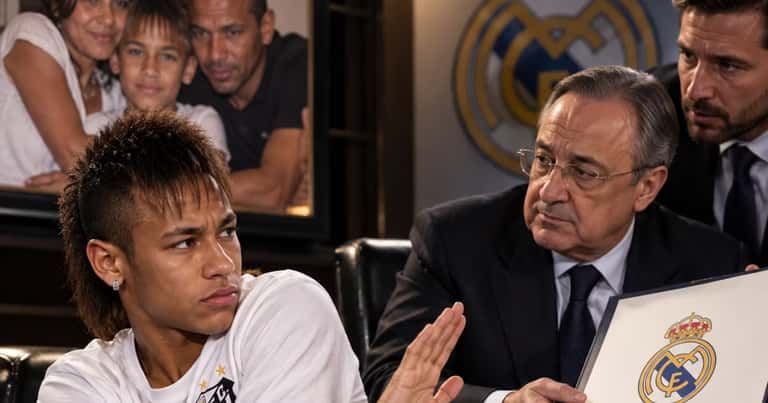 Neymar rechazó al Real Madrid a los 14 años por extrañar a su familia