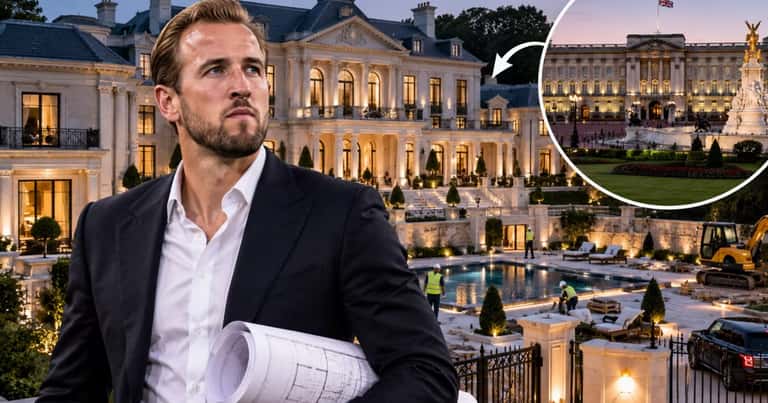 Harry Kane construye una mansión de USD 27 millones comparada con Buckingham