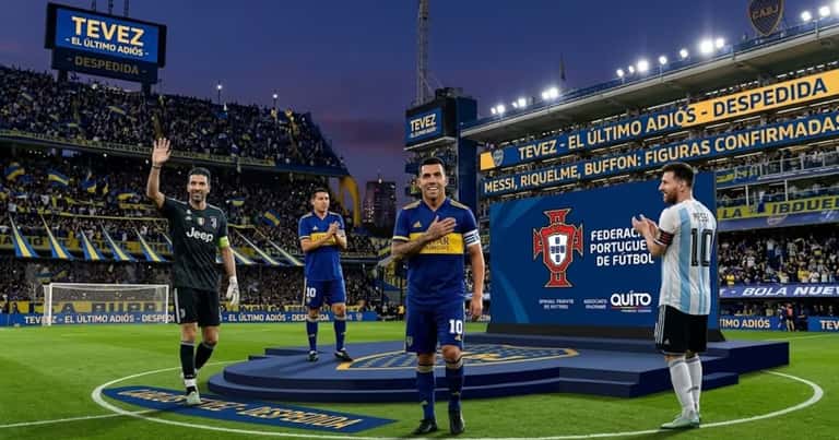 Messi, Riquelme y Buffon encabezan las figuras confirmadas para la despedida de Tevez