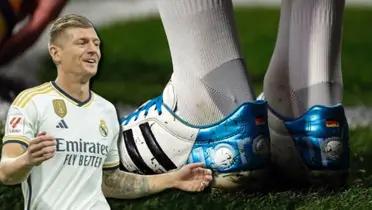 14 años usando las mismas, hoy Kroos sorprendió con el nuevo color de sus botas