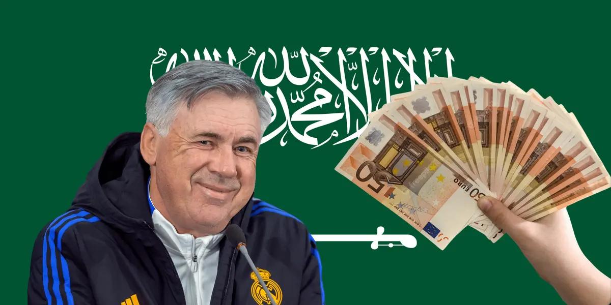 A Carlo Ancelotti le preguntaron sobre un futuro en medio oriente y no dudó en responder