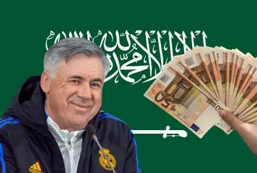 A Carlo Ancelotti le preguntaron sobre un futuro en medio oriente y no dudó en responder