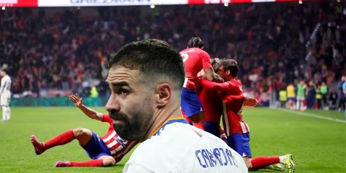 A Carvajal lo pitaron y así se excusó del triunfazo de Atleti sobre Real Madrid