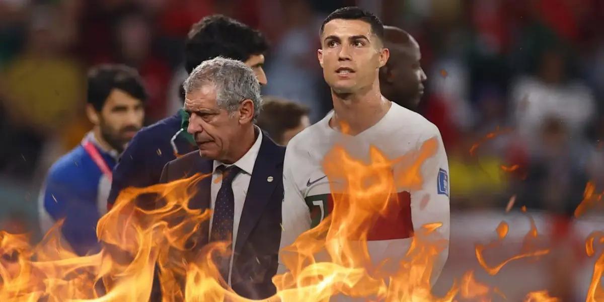 A CR7 no le gustó irse a la banca contra Corea y ahora su entrenador cargó contra él.