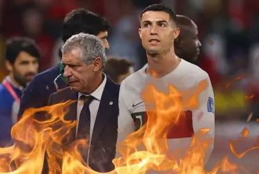 A CR7 no le gustó irse a la banca contra Corea y ahora su entrenador cargó contra él.
