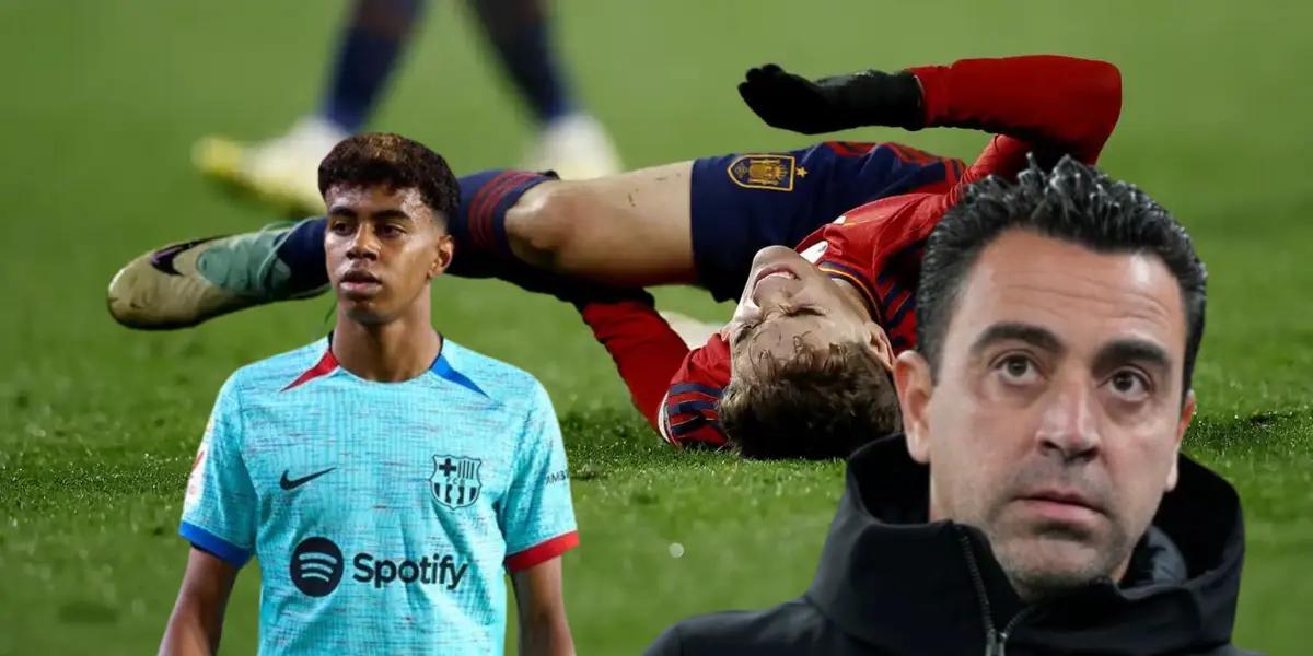 A Gavi no le dieron descanso y se lesionó feo, la exigencia de Yamal con España