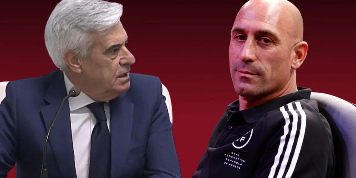 A la espera del duelo entre España y Georgia, el presidente de la RFEF volvió a marcar tendencia.