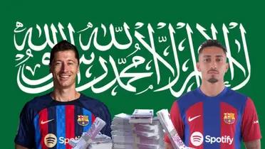 A Lewandowski le dan 100 millones, el sueldazo para Raphinha en Arabia