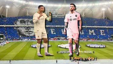 A Lionel Messi le gritaron el tradicional festejo de Cristiano Ronaldo, en el cotejo ante Inter Miami y Al-Hilal