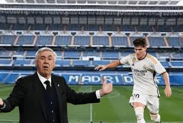 A los 10' minutos del PT un error inexplicable dejó al Real Madrid 1 a 0 abajo en el marcador