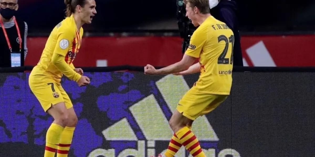 A los últimos minutos del partido el Barcelona logró convertir el gol de la victoria de la mano de De Jong.