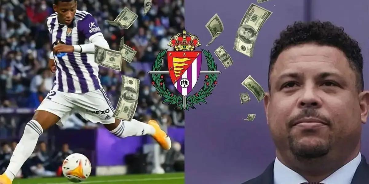 A pesar de que fue comprado recientemente, Ronaldo Nazário estaría dispuesto a vender a Gonzalo Plata de llegar una oferta de entre 35 y 40 millones de euros.