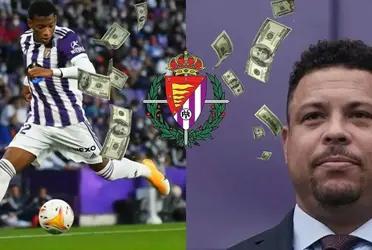 A pesar de que fue comprado recientemente, Ronaldo Nazário estaría dispuesto a vender a Gonzalo Plata de llegar una oferta de entre 35 y 40 millones de euros.