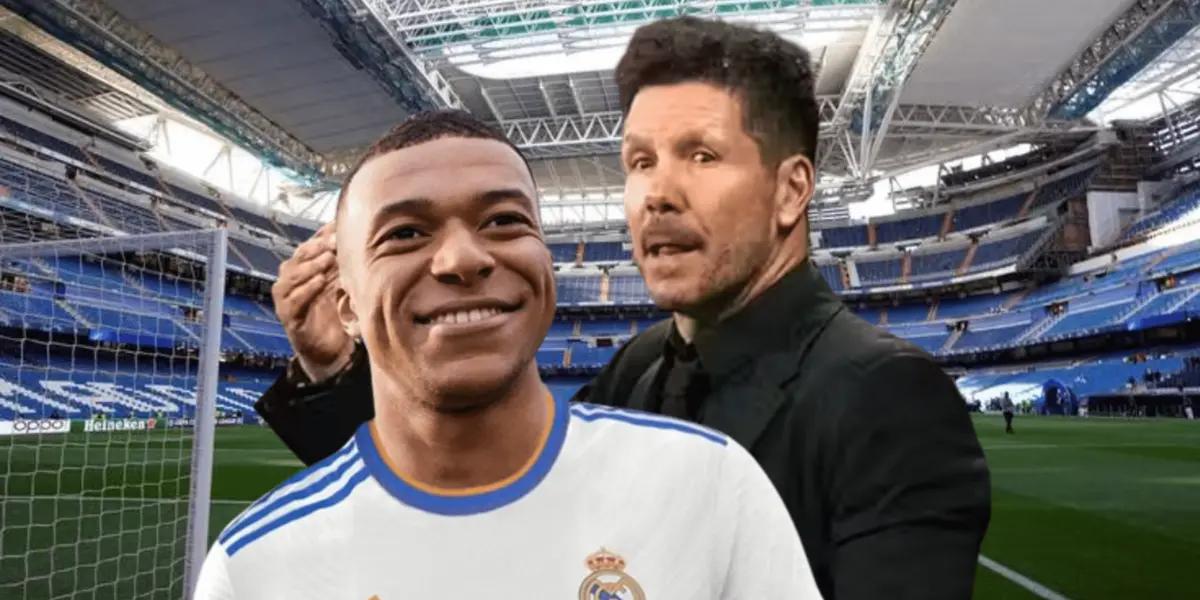 A Simeone le tiene sin cuidado si llega o no Mbappé al Real Madrid